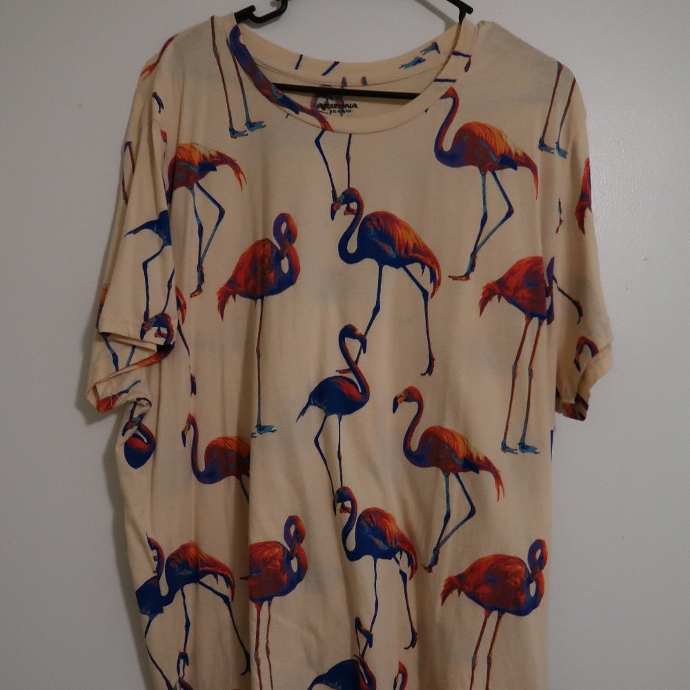 XXL Arizona Men's flamingo SS cotton t-shirt